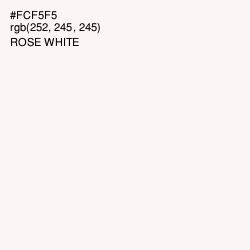 #FCF5F5 - Rose White Color Image